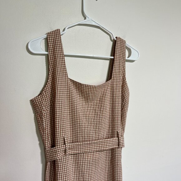 NWT Mus & Bombon Gingham Midi Dress, Made in Spain, Medium - Picture 5 of 13